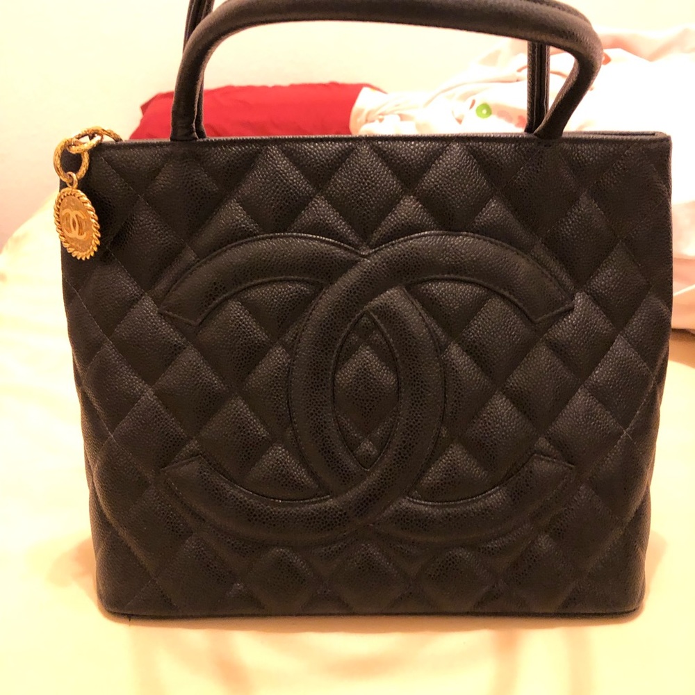 Chanel Caviar Medallion Tote